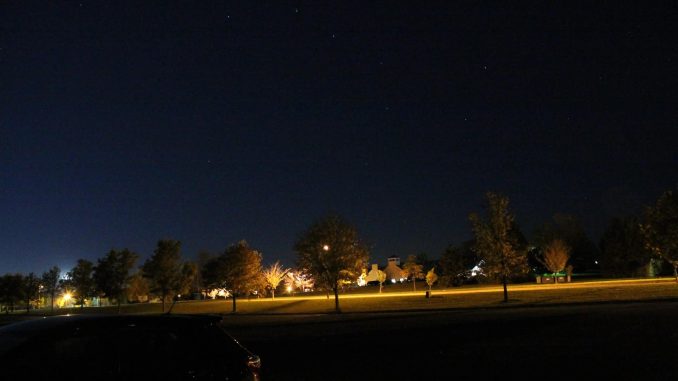 View to North from Soccer fields parking