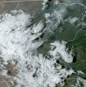 Clouds from the satellite at 4:30 PM
