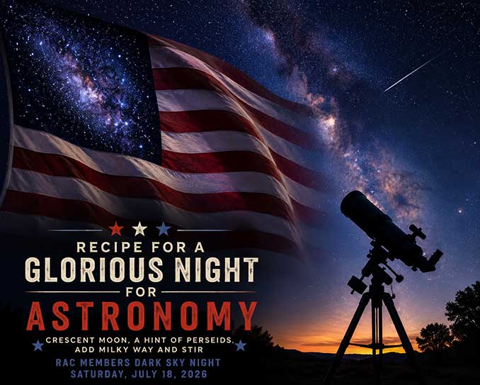 Recipe for a Glorious Night for Astronomy @ DJMOF